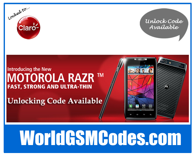 Motorola Droid Razr Unlock Code Free